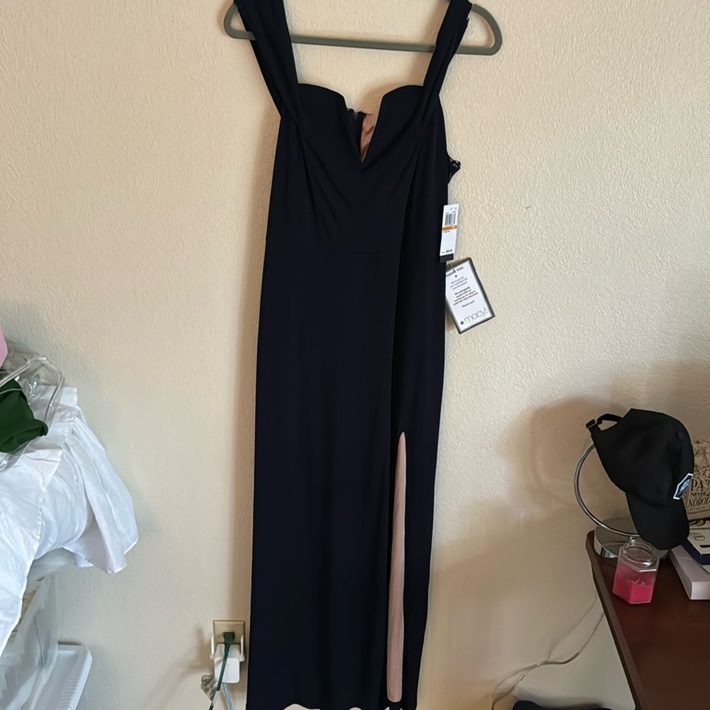 Navy blue formal dress purchased at Macys